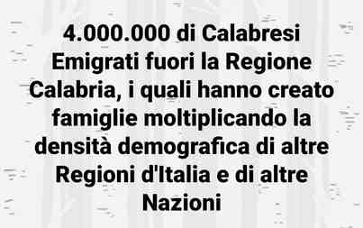 EMIGRAZIONE CALABRESE - Movimento per l'Italia