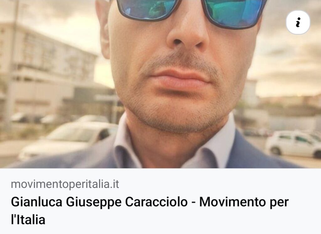 Gianluca Giuseppe Caracciolo: Movimento per l'Italia